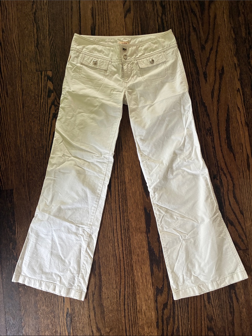 Hollister White Low Rise Pant